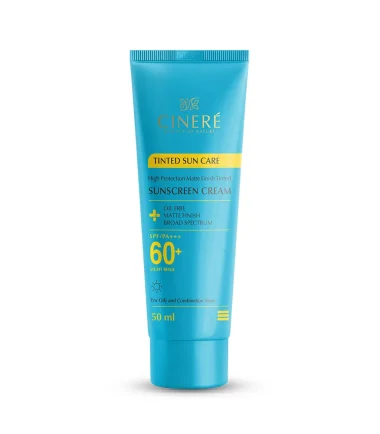 کرم ضد‌آفتاب رنگی +SPF60 - مناسب پوست‌های چرب و جوش‌دار