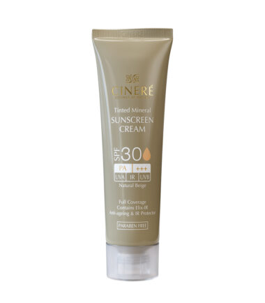 کرم ضدآفتاب رنگی سینره SPF 30 - مناسب پوست های معمولی تا خشک و حساس