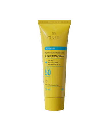 کرم ضد‌آفتاب بدون رنگ  SPF 50 - مناسب پوست‌های چرب و جوش‌دار