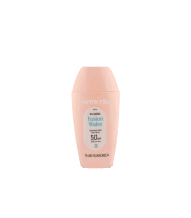 ضدآفتاب فلوئیدی فیوژن واتر ویت یو | Colorless Fluid Sunscreen SPF 50 WITH YOU