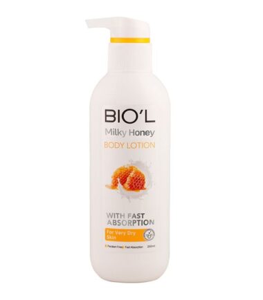 لوسیون بدن با عصاره شیر و شیر و عسل پوست خیلی  خشک  250 میل بیول BIOL