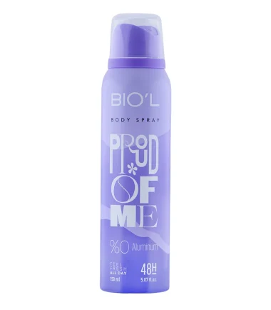 اسپری بدن زنانه PROUD OF ME 150 ML ( اکلت) بیول BIOL