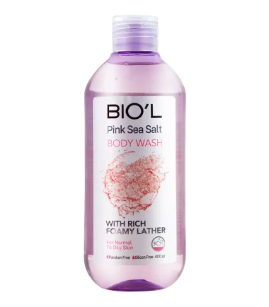 شامپو بدن مردانه شفاف با عصاره نمک دریا  400 میل بیول BIOL