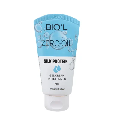 BIOL بیول ژل کرم تیوپی سری زیرو اویل -  آکوا اسپلش حاوی سیلک پروتئین مناسب برای انواع پوست -  70میل