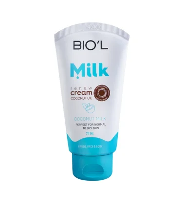 BIOL بیول coconut milk کرم تیوپی 70 میل سری شیر