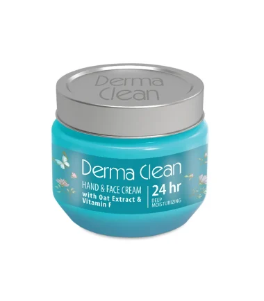 کرم دست و صورت حاوی عصاره جوی دوسر و ویتامینF جار 250 میل درماکلینDERMACLEAN