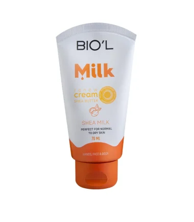 BIOL بیول SHEA MILK کرم تیوپی 70 میل سری شیر