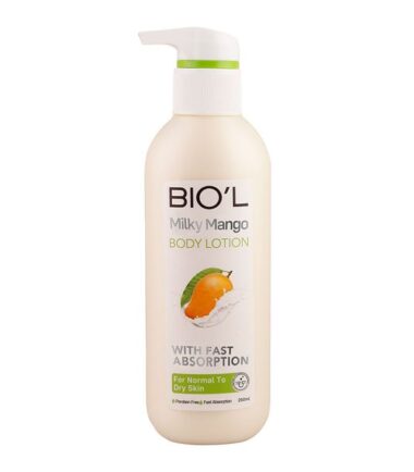 لوسیون عصاره شیر و انبه پوست نرمال تا خشک  250 میل بیول BIOL