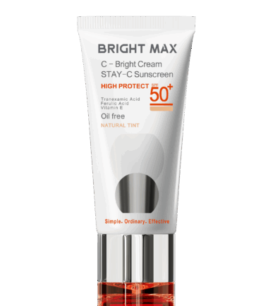 کرم ضد آفتاب رنگی طبیعی ویتامین C برایت SPF50 برایت مکس - Bright Max C Bright Cream SPF50 Stay C Sunscreen