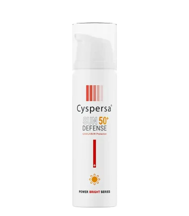 فلوئید ضد آفتاب و ضد لک پاوربرایت SPF50 سیسپرسا - Cyspersa SPF50 Sun Defense Fluid Sunscreen