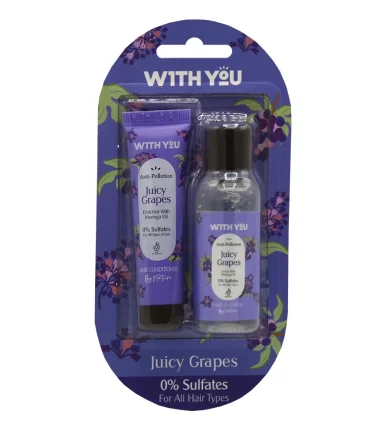 پک شامپو و نرم کننده حاوی عصاره انگور و روغن مورینگا ویت یو _ With You Shampoo and Conditioner Pack