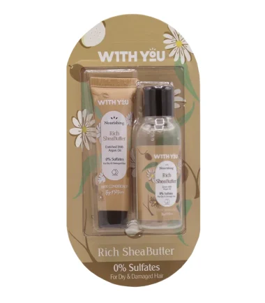 پک مسافرتی تقویت کننده و مغذی مو ویت یو _ With You Norishing Hair Shea Butter Pack