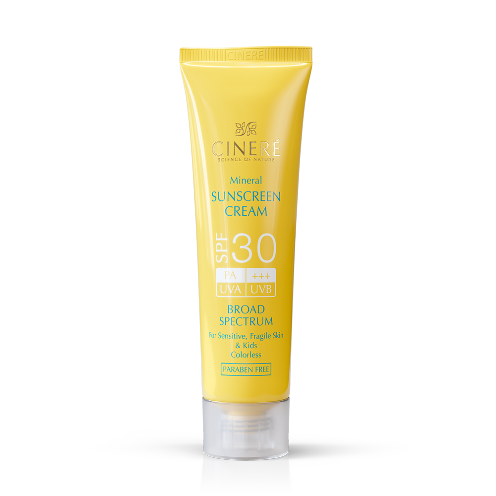 ضدآفتاب فیزیکال SPF30 بدون رنگ سینره