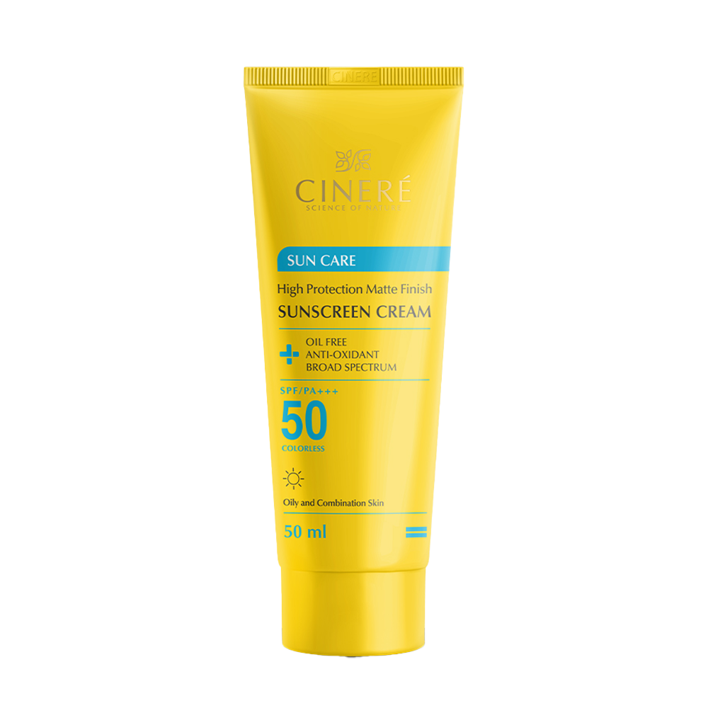 کرم ضدآفتاب بدون رنگ SPF50 سینره