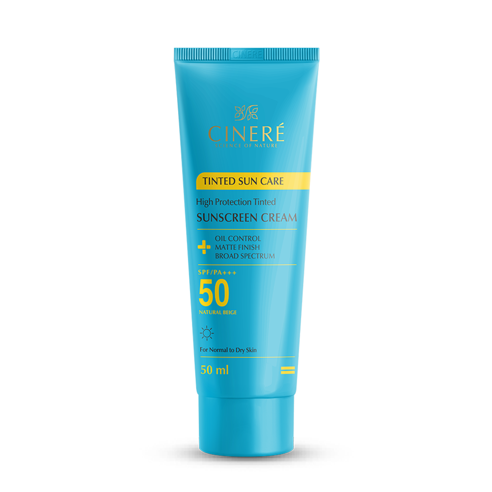 کرم ضدآفتاب رنگی SPF50 سینره