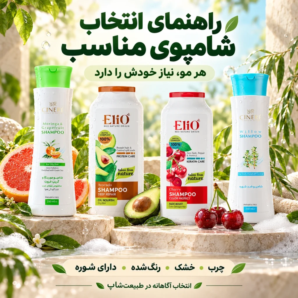 انتخاب شامپو مناسب مو